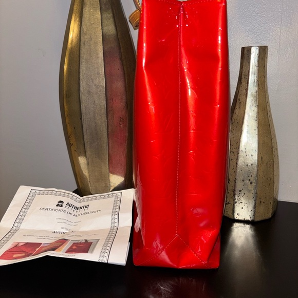 Louis Vuitton Red Tote Bag-W/COA - Picture 6 of 11